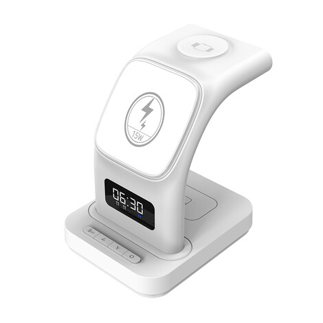 Dijital Saatli Magsafe Şarj Standı Sw-cwf 130, Beyaz - 4